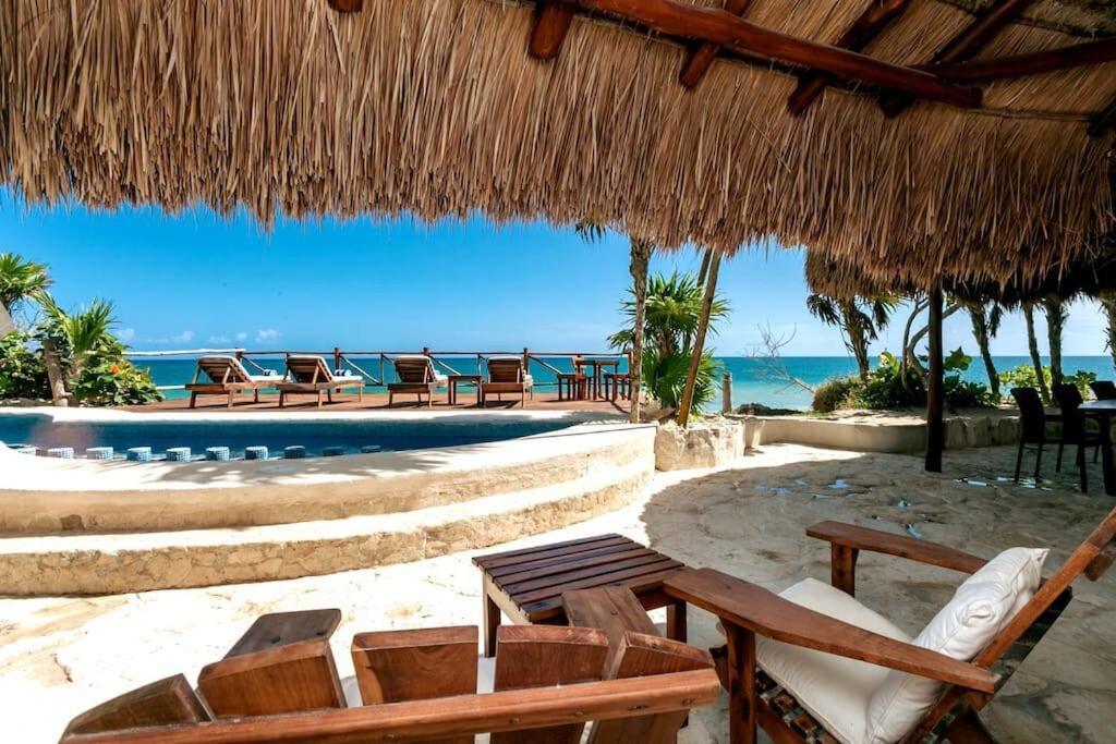 Luxury 5-Br Beachfront Home In Tulum Casa Sofia Gato Exteriör bild