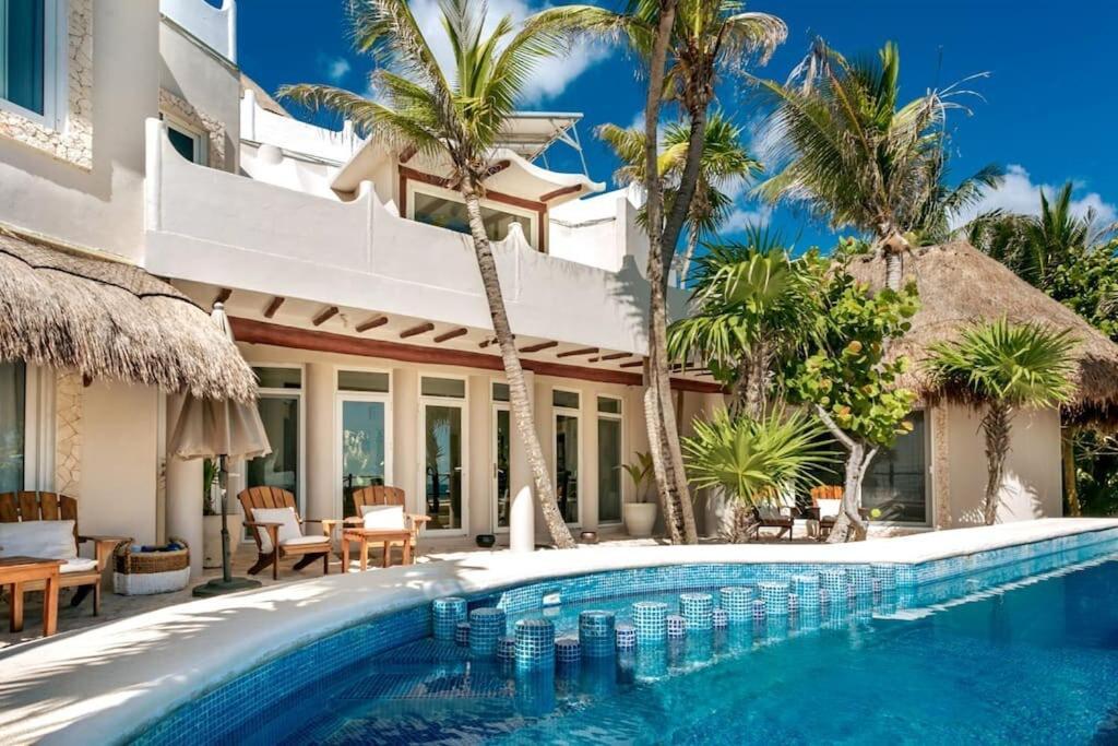 Luxury 5-Br Beachfront Home In Tulum Casa Sofia Gato Exteriör bild