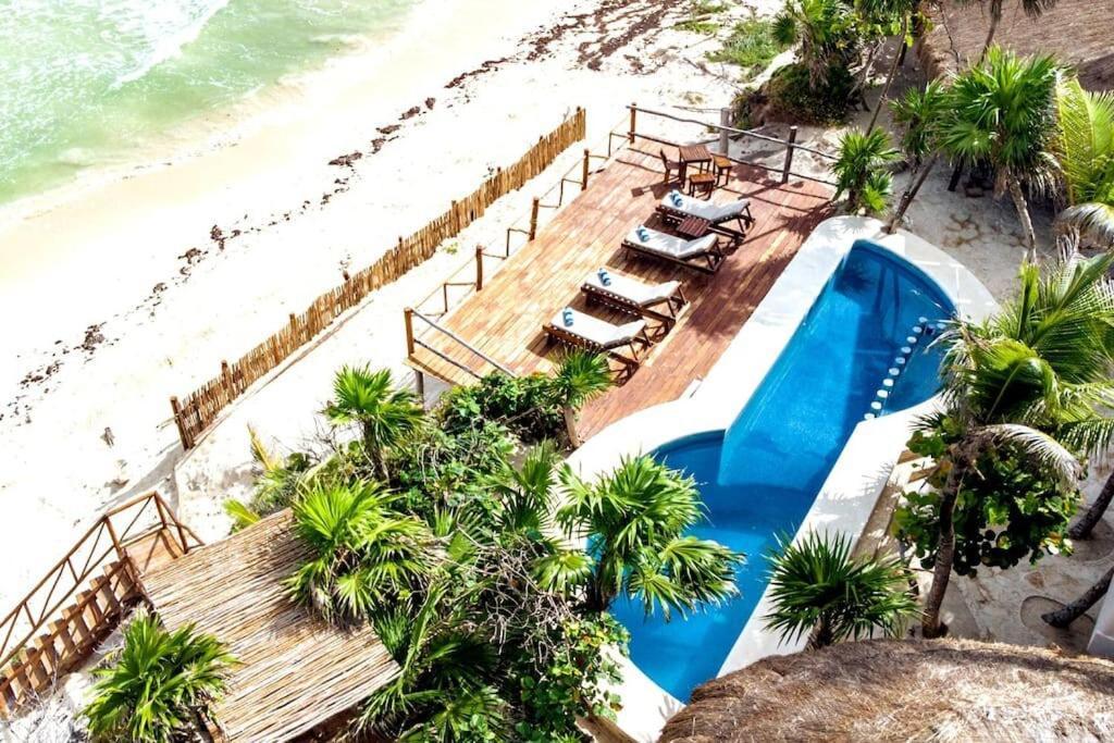 Luxury 5-Br Beachfront Home In Tulum Casa Sofia Gato Exteriör bild